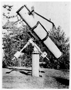Fig. 96. An 8-inch f/8 Newtonian, with babbitted bearings.