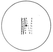 Fig. 30. The zigzag line shows the course traversed by the center of the mirror in executing the one-third diameter polishing stroke.